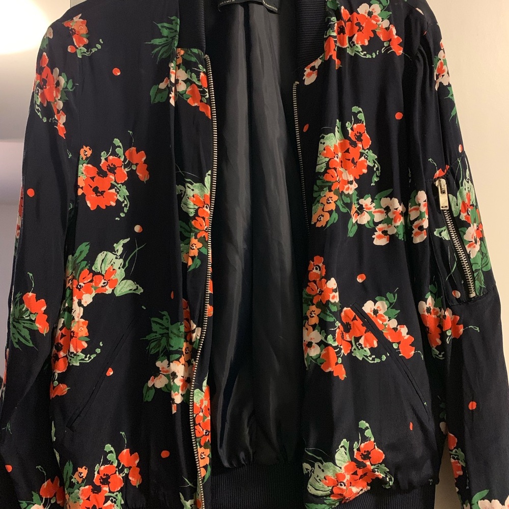 Floral Bomber Jacket